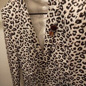 Leopard Print Blazer